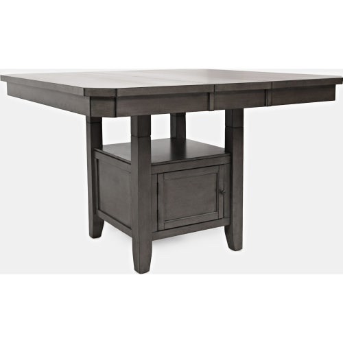 Manchester 54" Standard or Counter Height Dining Table with Storage in Grey